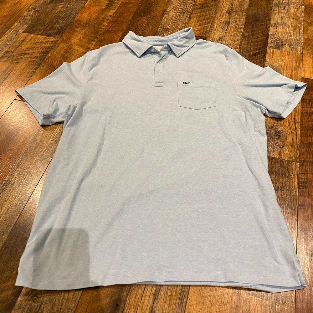 Baby blue vineyard vines polo. Size large